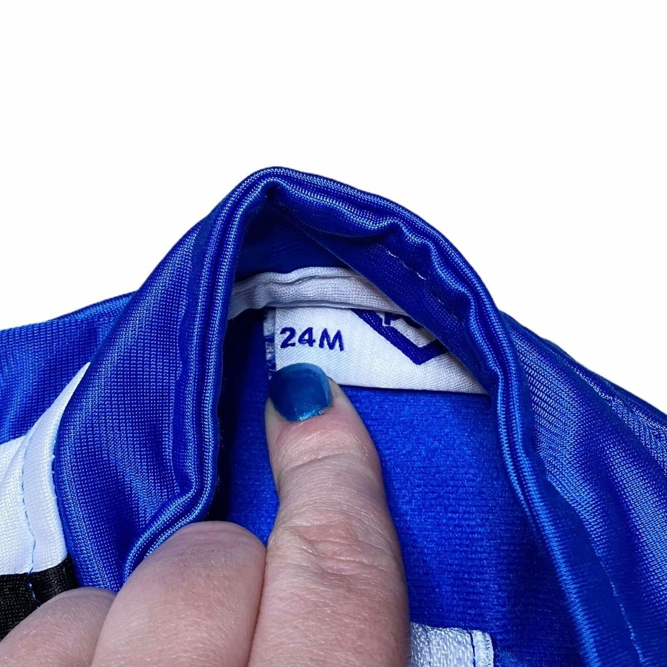 Completo Pony Track ragazzo taglia 12 24 mesi blu due pezzi giacca zip intera