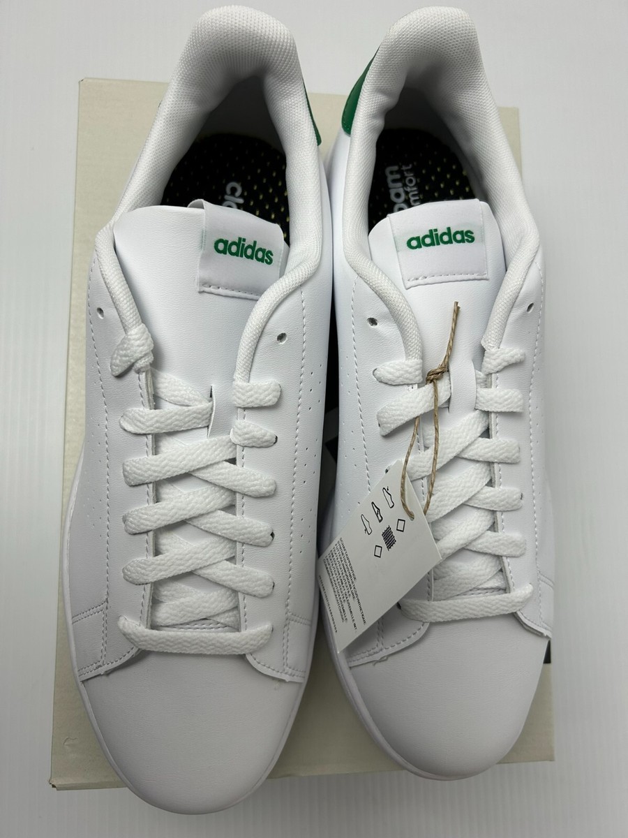 Adidas Advantage White Green Mens Size 10 Athletic Low Top  display picture 3