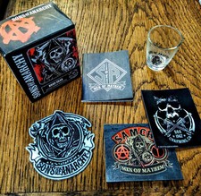 Scatola piccola Sons of Anarchy SOA shot magneti libretto patch collezione 