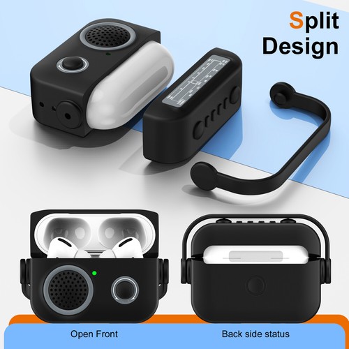 For AirPods Pro 2 AirPods3 2 1 Case Silicone Protector Shockproof Cover+Keychain - Picture 4 of 36