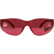 Global Vision Rider Safety Motorcycle Riding Sunglasses Red Frame Red Lens Z87.1