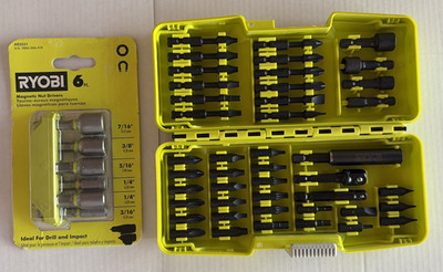RYOBI Impact Drive Kit (44-Pieces) & Magnetic Nut Drivers (6 Pieces)
