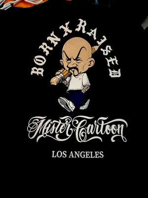 Mr. Cartoon T-Shirt Born X Raised XXL Black Authentic | eBay