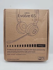 Jabra Evolve 65 Headset w/Soft Case, USB Cable
