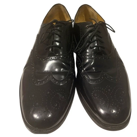 Cole Haan Black Patent Leather Dress Shoes for Men for sale  display picture 2