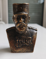 Radomir Putnik Famous Serbian WWI Field Marshal Brass Bust Sculpture