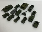 Vintage Dinky Military Bundle Of 14 Loose Diecast Vehicles Unboxed PLAYWORN