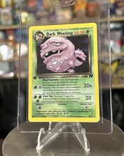 1st Edition Dark Weezing 31/82 Team Rocket Regular Rare NM+ 😈💨💎