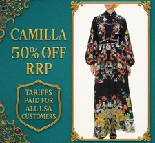 CAMILLA We Wore Folklore Crochet Dress As Worn By Trisha Yearwood Size S RRP$999