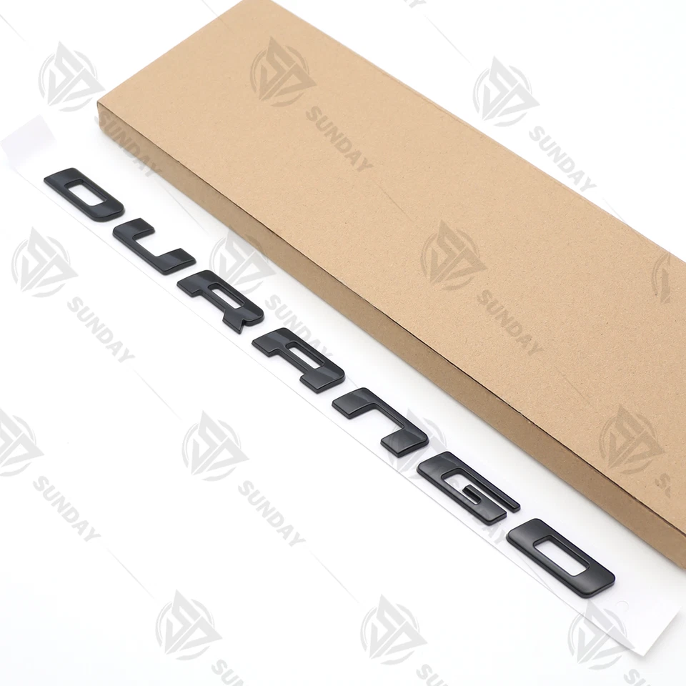 For 2014-2024 Durango Tailgate Letters Gloss Black Emblem Nameplate Badge Foto 2 de 4