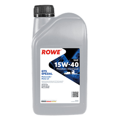 15W-40 ROWE HIGHTEC GTS SPECIAL 1L Engine Oil for API SF/CD MIL-L-2104D CCMC