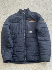 Ariat Rebar Valiant Stretch Full Zip Jacket Men  s Large Black Canvas Co. Logo