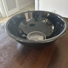Vintage PYREX  Black with Clear Bottom  Mixing Bowl  326 4L EUC