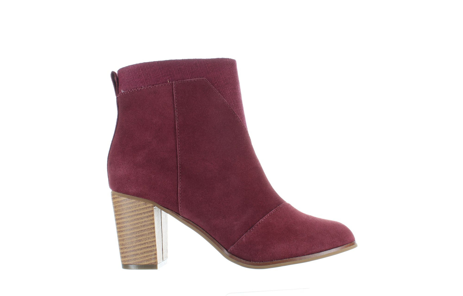 TOMS Womens Lunata Burgundy Ankle Boots Size 8.5 (1580231)