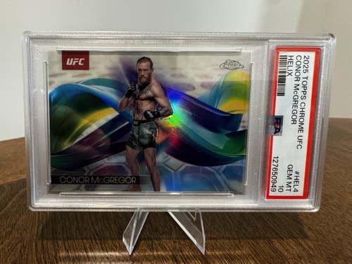 Topps 2025 Topps Chrome UFC Helix Insert Conor McGregor #HEL-4 PSA 10
