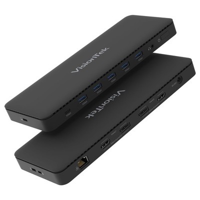 Visiontek 901799 VT4600DL Dual 4K Docking Station 100W USB-A USB-C