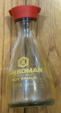 Kikkoman Soy Sauce 5 Oz Refillable Bottle with Red Lid