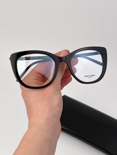 Saint Laurent Women Eyeglasses Black Demo Cat Eye SL778 001 NEW AUTHENTIC