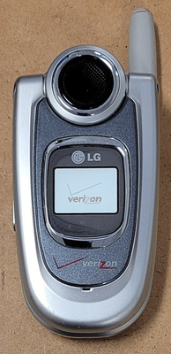 LG VX4650 - Silver and Gray ( Verizon ) Rare Cellular Flip Phone