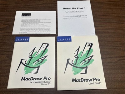 1991 Claris MacDraw Pro User Guide Manual Features Guide Apple Macintosh Mac