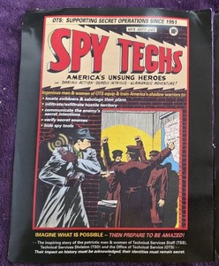 Spy Techs Cover Art 8.5x11 Poster OTS Secret Operation #3 Sept–Dec 1951 Cold War