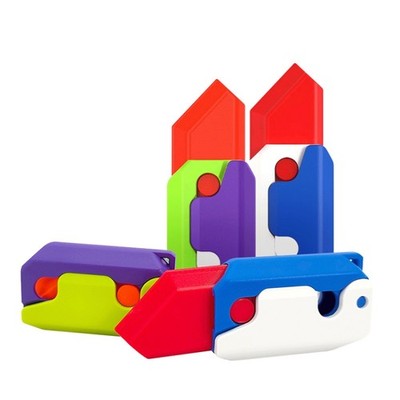 Silikon 3D Schwerkraft Karottenmesser, zufällige Farbe, Stressabbau Spielzeug