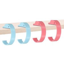 4Pcs Purse Hook for Table, Purse Hanger for Desk, Pink/Blue