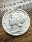 1944D mercury dime US Coin One In Same Grade full date, words, rim and ax handle