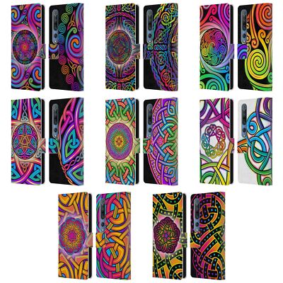 OFFICIAL BETH WILSON RAINBOW CELTIC KNOTS LEATHER BOOK CASE FOR XIAOMI PHONES