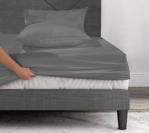 Brushed Microfibre Fitted Sheet 30cm Deep Pocket Bed Sheet Soft Bottom Sheet - Picture 36 of 67