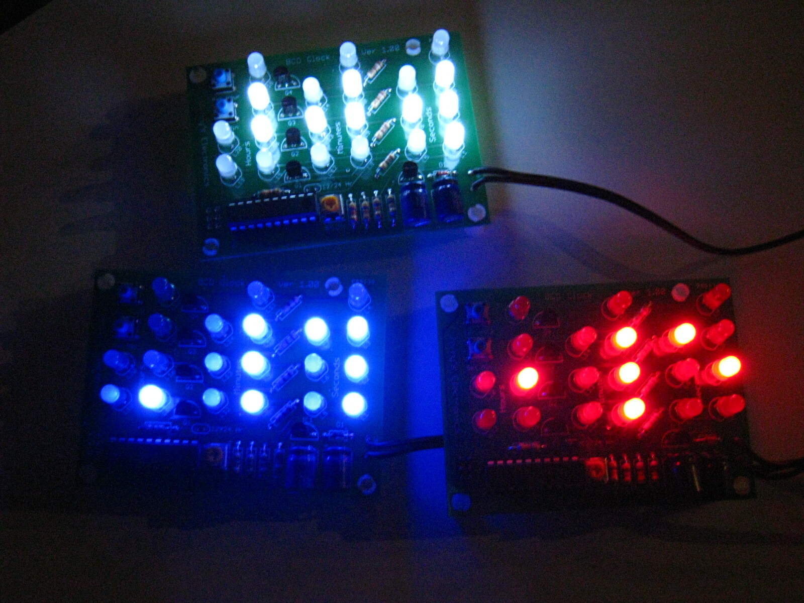 BCD Clock Kit Binary LED DIY Educational Learn Assembly Language Programming