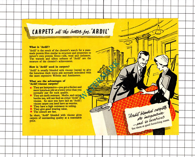 Ardil Carpet Folded Leaflet - c.1950s?