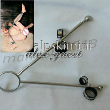 Stainless Steel Spreader Bar Rack Handcuffs Ankle Anchor Constraint Leg Collar