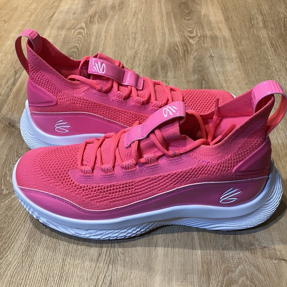 Under Armour Curry 8 Team Pink White BRAND NEW 3024785-606 Mens