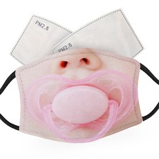 Dummy Child Face - Adult Face Masks - 2 Filters Included