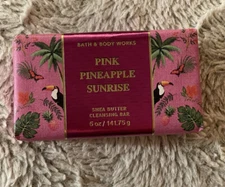 PINK PINEAPPLE SUNRISE SHEA BUTTER CLEANSING BAR SOAP Bath& Body Works 5 Oz