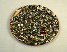 Koha Brand Genuine Paua Shell Dish/Plate from New Zealand.