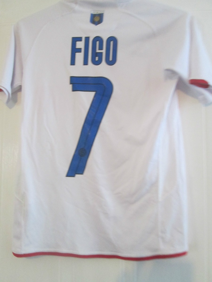 Inter Milan 2007-2008 Centenary Figo Football Shirt Size BOYS KIDS