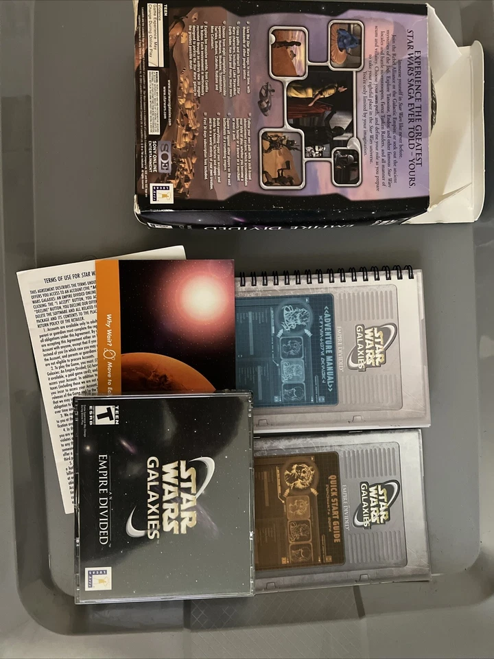 Star Wars Galaxies An Empire Dividido PC Edición Coleccionista Caja Set JUEGO SELLADO Foto 2 de 4
