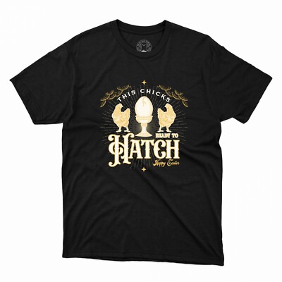 This Chicks Ready To Hatch Happy Easter Day Hen Graphic Unisex Printed  T-Shirts