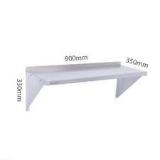 Stainless Steel Wall Shelf Commercial Catering Kitchen Storage