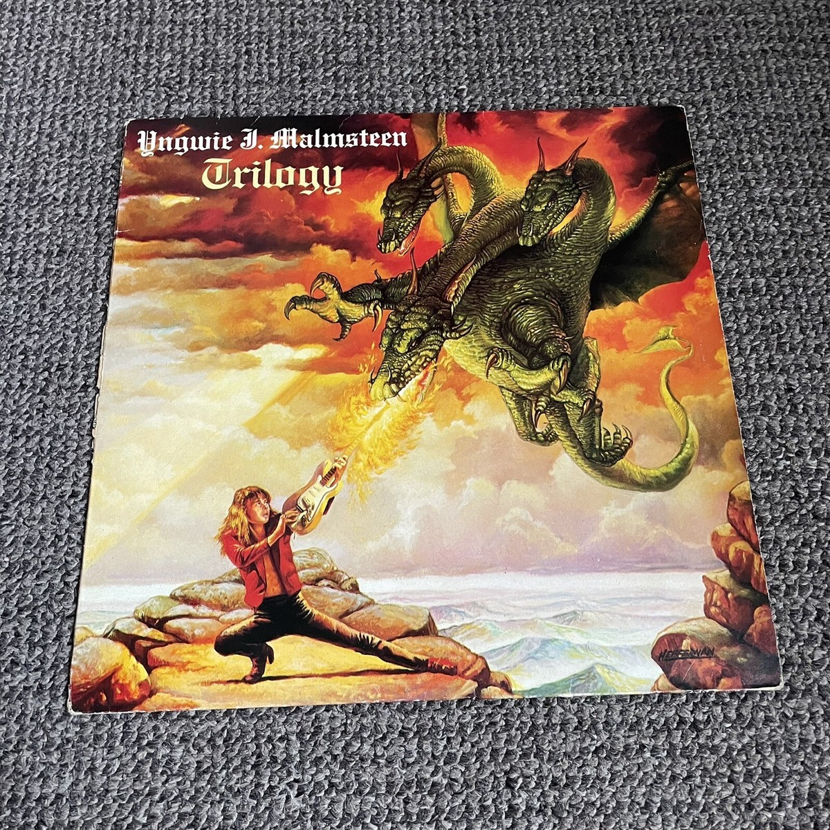 Yngwie J. Malmsteen – Trilogy Vinyl Record FIRST UK Pressing BLACK