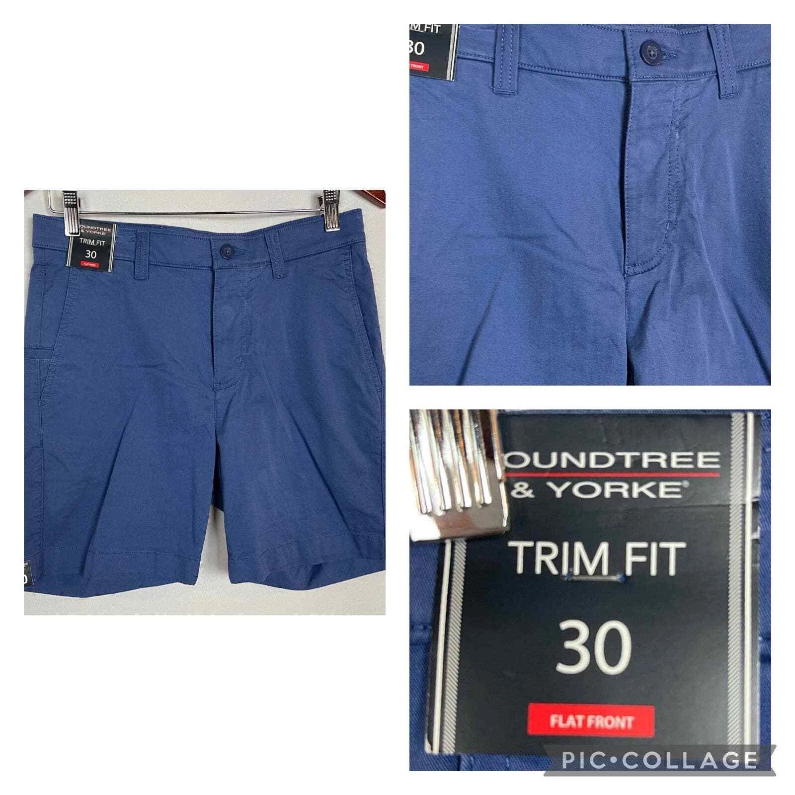 NWT Roundtree & York Shorts Trim Fit Size 30