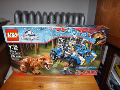 LEGO, JURASSIC WORLD, T REX TRACKER, KIT #75918, 520 PIECES, NEW IN BOX,  2015
