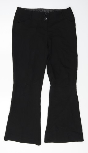 New Look Damenhose schwarz Polyestermischung Größe 12 L26 in