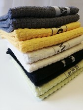 Rigg's  Quality 3 Pack Embroidered Animal  Kitchen Tea Hand Towels 100%  Cotton 