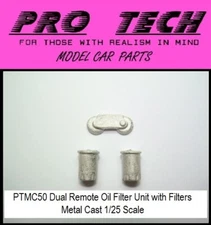 PTMC 50 Dual Oil Filter Mount With Filters 1:25 Scale LBR Model Parts PRO TECH