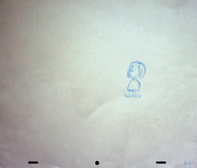 It's the Easter Beagle, Charlie Brown 1974 Hand Drawn Production PATTY Pencil