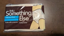 NOS BALI SOMETHING ELSE Panties Large Beige Tailored Brief 8500 Vintage NWT/NIP
