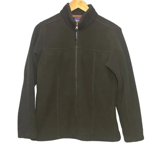 Patagonia Synchilla Zip Front Fleece Jacket Womens Size Medium M Brown